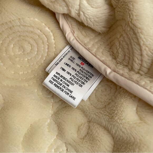 Woolrich field jacket embroidered swirl pattern cream soft lining sz Medium - Picture 11 of 13